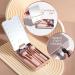 BS-MALL Travel Makeup Brush Set with LED Light Mirror - 14 Pcs Pink APINK - Buy Online on SooperMarket.com
