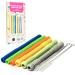 Bite Tube Set - 6 BPA-Free Silicone Dental Aids with 2 Cleaning Brushes for Baby Teething - Grayling & Violet Root Colors - Buy Online on SooperMarket.com