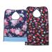 Adult Bibs 2 Pack Waterproof Mealtime Bibs Double Layer Reusable Dining Clothing Protector for Elderly Women Men 17.7" x 29.5"