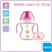 MAM Learn to Drink Cup and Soother 6 Months 190ml (Pink) - Best Training Cup for Babies - Buy Online on SooperMarket.com