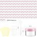 100 Pieces Mini Clear Cosmetic Bottles 5ml - Transparent Cream Glass Containers for Lip Balm & Lotion - Screw Cap Rice Set - Buy Online on SooperMarket.com