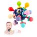 Vanmor Baby Teethers Toys 0-6 Months  Sensory Baby Balls Chew Toys  Teething Ball Rattle Teethers Toy  Montessori Grasping Activities Infant Toys for 0-3-6-12-18 Months Girls Boys Gifts(Blue)