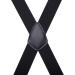 Gunsound Suspenders for Men & Women - Adjustable Elastic 3.5cm Wide X-Shape 4 Strong Clips Black - International Shipping Available - Buy Online on SooperMarket.com