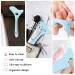 Deacocal 4Pcs Reusable Silicone Eyeliner Stencils | Mascara Shield & Eyeshadow Applicator Guide Tool - Blue - Buy Online on SooperMarket.com