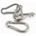 Marine Grade 316 Marked Stainless Steel Carabiner Clips, Heavy Duty Spring Snap Hooks for Gym, and Outdoor Activities 3 Inch, 4 Pack