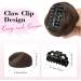 REECHO 2 PCS Mini Claw Clip in Messy & Cat Ears Hair Bun Extensions Wig Accessory Updo Hairpieces for Women Girls (Pack of 2-3" Straight Dark Chocolate Brown) Pack of 2 - 3" Straight Dark Chocolate Brown - Buy Online on SooperMarket.com