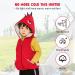 Kids Hooded Gilet Vest | Toddler Warm Sleeveless Jacket | Red | Size 5-6 Years/3'9 - 4'3 | 44-55lb - Buy Online on SooperMarket.com