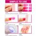 Kalolary 20PCS Solid Color Gel Nail Polish Strips | Self-Adhesive Wraps with Nail File | Rosy - Buy Online on SooperMarket.com