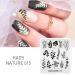 KADS Stamping Plates Leaf Nature Manicure Template Nail Art Image Plate Nail Design Tools(NA015)