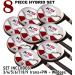 Senior Single Length Mens Majek Golf All Hybrid Complete Set - 8 Right Handed Utility Clubs - Senior Flex - Buy Online on SooperMarket.com