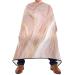 Rose Gold Glitter Splatter Barber Cape for Men and Women Adjustable Neckline Hair Cutting Kits Lightweight Waterproof Barber Apron Perfect for Salon & Home 55.1x64.9 inch