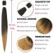 Xusuperb Lang Pre Stretched Braiding Hair Ombre Honeyblond 30 Inch - Easy Kanecalon Extensions (6 Packs) | Lichelhair Yaki Lichen Hair (T1B/27# 76 cm) - Buy Online on SooperMarket.com