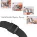ViCRiOR Black Stainless Steel Mesh Band for Amazfit GTS/Bip - Quick Release Replacement Bracelet - Buy Online on SooperMarket.com