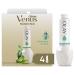Gillette Venus Radiant Skin Seaweed & Aloe Olay razor moisturizer refills, 4ct, White
