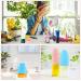 Travel Silicone Bottle Covers - 8 Pack Reusable Protective Spout Covers for Shampoo & Shower Gel - Safe Travel Accessories - Buy Online on SooperMarket.com