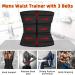 Men's Neoprene Waist Trainer Sauna Sweat Trimmer Cincher with Belts - Black, Large - Buy Online on SooperMarket.com