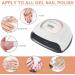 Felenny 220W UV LED Nail Dryer Lamp | Fast Gel Polish Curing | 4 Timer Settings | Auto Sensor | Professional Nail Art Design - Buy Online on SooperMarket.com