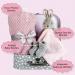Baby Girl Gift Set - Pink Bunny Security Blanket & Booties in Keepsake Suitcase - Perfect Newborn Gift Basket for Baby Shower - Soft Fleece Blanket - Unique Baby Present - Buy Online on SooperMarket.com