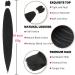 Xusuperb 16 Pre-Stretched Braiding Hair - 1B Black Soft Knotless Yaki-Textured Extensions (6 Pack) for Easy Braids - International Shipping Available - Buy Online on SooperMarket.com
