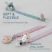 Silicone Dummy Clips Pacifier Holder for Baby Girls and Boys - Sand+Light Grey - Buy Online on SooperMarket.com