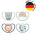 Nuk Space Day & Night Baby Casing | BPA-Free Silicone Pacifiers | 0-6 Months | Sensitive Skin | 4-Pack | Frosch & L we - International Shipping Available - Buy Online on SooperMarket.com