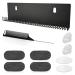 EHDIS Hair Extension Holder Kit including Bangs Hair Pad and Comb Hair Wig Storage U Shape Wall hung Type Hair Color Style Display Holder Stainless steel with holes Black