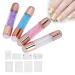 Premium Nail Stamping Plates Set - 4 Double Silicone Stamper Heads & Nail Art Tools for DIY Home Salon - Buy Online on SooperMarket.com