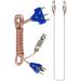 Set of 2 Body Cords for Fencing Sport - 2-pin Body Cords for Sabre and Foil Fencing - Includes Head-Wire - Buy Online on SooperMarket.com