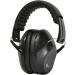 Earmuffs hearing protection with low profile passive folding design 26dB NRR and reduces up to 125dB  black Satin Black Earmuff - Buy Online on SooperMarket.com