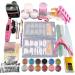 Enkomy Acrylic Nail Set Nails Full Kit DIY Nail Art Starter Set Nail Set Women