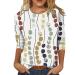 Women's T-Shirt Summer Blouse Shirt Women's T-Shirt O-Neck Elegant Clothing Women Summer Shirts Loose Basic Tops Casual Cotton Blouse Women's Tops Plain Long Sleeve Shirt Large Shirts Tops White XXL