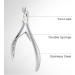 NGHIA Cuticle Nipper D-03 | Stainless Steel Durable & Sharp | Ergonomic Design | Salon & Home Use | Grey Plated - Buy Online on SooperMarket.com