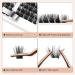 14 Pairs D Curl Cluster Lashes - 140 PCS DIY Individual Wisps, Reusable Segments for Professional Makeup - Devil 05-D - Buy Online on SooperMarket.com