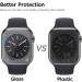 Mowei 3-Pack Apple Watch Series 8/7 Screen Protector 45mm - Premium 9H Tempered Glass, Full Coverage, Bubble-Free, Waterproof - Infinite HD Shield for Apple Watch 7/8 45mm - Buy Online on SooperMarket.com
