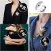 40PCS Locking Pin Backs - Flat Head Clasp for Brooches, Lapels, Badges, DIY Crafts - Buy Online on SooperMarket.com