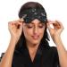 Haskirky Light Blocking Eye Mask Adjustable Breathable Eye Mask for Men and Women | Perfect for Travel, Yoga, and Meditation | Deep Sleep and Comfort | Black Stars Design - Buy Online on SooperMarket.com