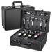 Noverlife Large Barber Carrying Case with Code Lock Hairdresser Tool Box Organizer Traveling Case Portable Travel Barber Suitcase for Hair Stylist Pet Groomer Beauty Salon Makeup Artist Large Barber Carrying Case w/Code Lock