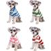 Stylish Striped Polo Shirt for Small Dogs | Summer Puppy Costume - Breathable Green Tee for Bichon & French Bulldog - Buy Online on SooperMarket.com