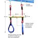 Lily's Things Trapeze Swing Bar with Gymnastic Rings - Ninja Warrior Accessories for Kids - Easy Attachment to Home Playground Equipment - Buy Online on SooperMarket.com