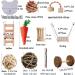 ACLUYSKA 21PCS Hamster Guinea Pig Toys | Small Animal Activity Chew Accessories | Apple Wood Ladder Bell Roller | Teeth Care for Dwarf Hamsters, Rats, Chinchillas, Gerbils, Bunnies - Buy Online on SooperMarket.com