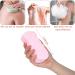 4-Pack Ultra Soft Exfoliating Bath Body Shower Sponges with Hooks - Reusable Dead Skin Remover for Children and Adults (Blue Pink Grey White) - Buy Online on SooperMarket.com