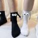 Magnetic Suction 3D Couple Socks - Funny Hand Holding Socks for Men & Women - 3 Pairs Black - Buy Online on SooperMarket.com