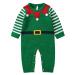 mimixiong Baby Christmas Outfits Knitted Baby Christmas Costumes Long Sleeve Newborn Boys Girls Xmas Romper 0-3 Months Green