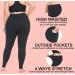 yeuG Women's Plus Size High Waist Tummy Control Leggings with Pocket - 2 Pack, XX-Large - Buy Online on SooperMarket.com