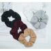 Soft Knitted Scrunchies Dark Colors - Cotton Hair Ties for Women - Buy Online on SooperMarket.com
