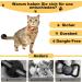Mouyou Airtag Cat Neck Band | Adjustable Soft Nylon Collar with Bell & Safety Clasp | Orange Gradient Pattern | Fits 22-34cm - Buy Online on SooperMarket.com