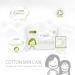 Organic 3 in 1 Cosmetic Wipes - 25 Eco-Friendly Wipes for Clean Skin | International Shipping Available - Buy Online on SooperMarket.com