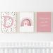 Pompom Prints Set of 3 Girls Bedroom Prints Rainbow Nursery Prints Scandi Boho Style Nursery Decor Playroom Prints Picture Frames not Included (A3 D) A3 D