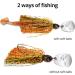 MadBite Bladed Jig Fishing Lures 5 pc and 3 pc Multi-Color Kits with Vibrating Action, Heavy-Wire Hooks, and Storage Box - 3/8 oz - Ideal for Clear Water & Muddy Water fishing - Buy Online on SooperMarket.com