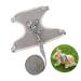 1 piece of rabbits rabbit accessories harnesses collars and lines for small animals dishes with a leash rabbit dishes.Adjustable pet line breathable dishes (gray)